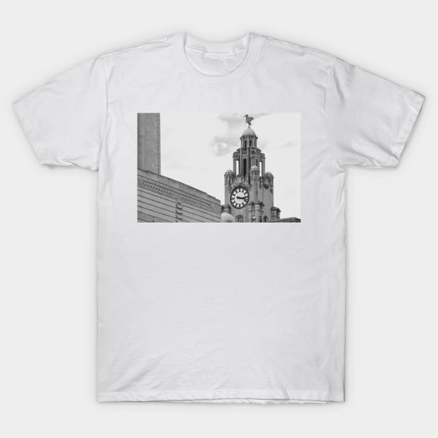 The Royal Liver Building, Liverpool T-Shirt by millroadgirl